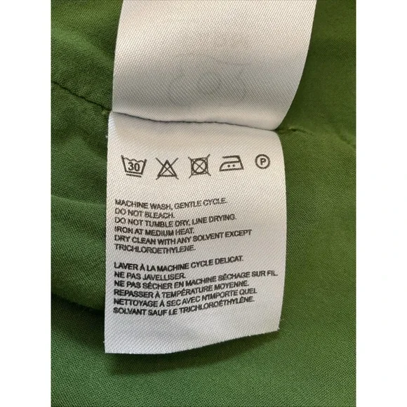 FARM Rio Anthropologie Elinor Tunic Dress Green & Pink Floral Ruffle Size M - Picture 12 of 14